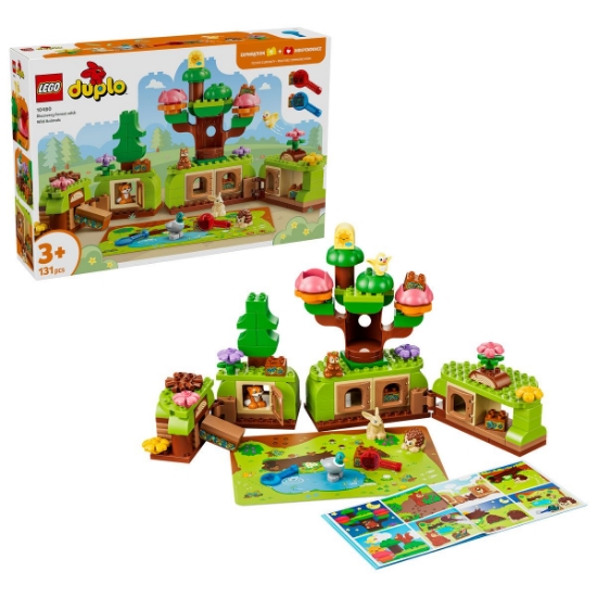 Imagine LEGO DUPLO PADUREA DESCOPERIRILOR CU ANIMALE SALBATICE 10480