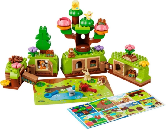Imagine LEGO DUPLO PADUREA DESCOPERIRILOR CU ANIMALE SALBATICE 10480