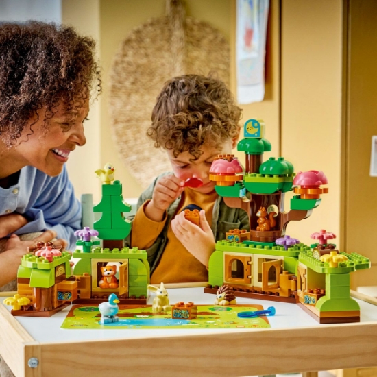 Imagine LEGO DUPLO PADUREA DESCOPERIRILOR CU ANIMALE SALBATICE 10480