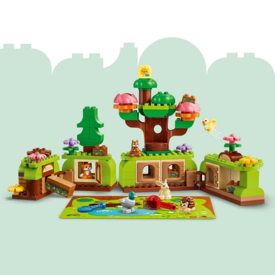 Imagine LEGO DUPLO PADUREA DESCOPERIRILOR CU ANIMALE SALBATICE 10480