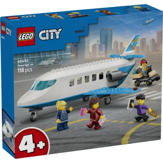 Imagine LEGO CITY AVION CU REACTIE PENTRU PASAGERI 60492