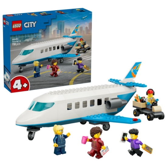 Imagine LEGO CITY AVION CU REACTIE PENTRU PASAGERI 60492