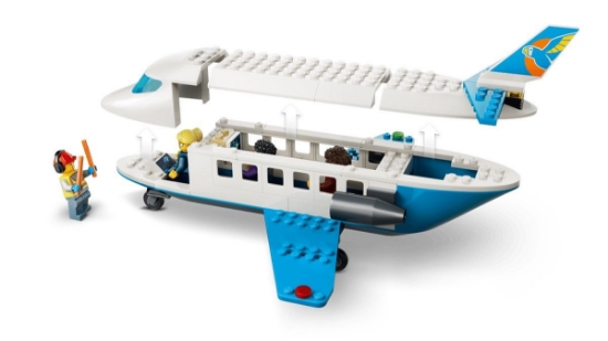 Imagine LEGO CITY AVION CU REACTIE PENTRU PASAGERI 60492