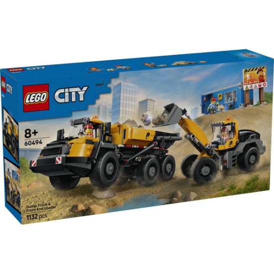 Imagine LEGO CITY CAMION BASCULANT SI INCARCATOR FRONTAL 60494