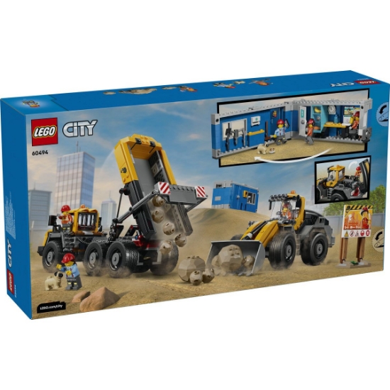Imagine LEGO CITY CAMION BASCULANT SI INCARCATOR FRONTAL 60494