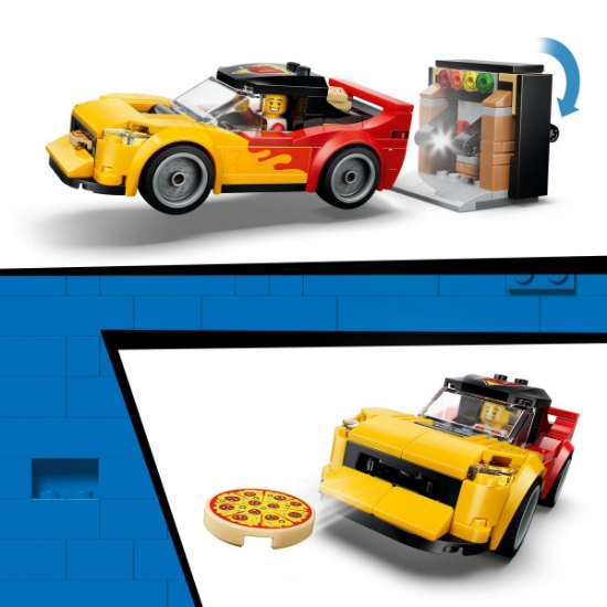 Imagine LEGO CITY EXPERIENA LIVRARII DE PIZZA CU VEHICULE 60496