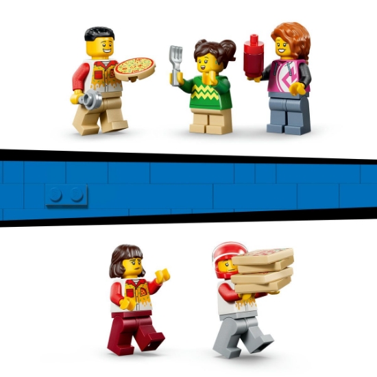 Imagine LEGO CITY EXPERIENA LIVRARII DE PIZZA CU VEHICULE 60496