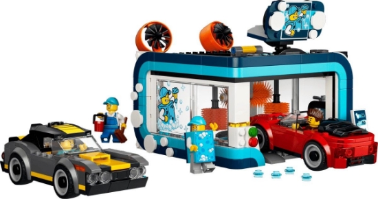 Imagine LEGO CITY SPALATORIE AUTO DRIVE THRU 60497