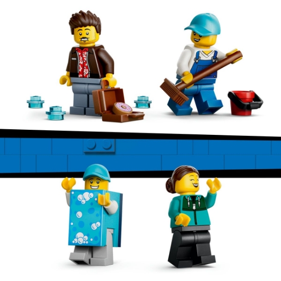 Imagine LEGO CITY SPALATORIE AUTO DRIVE THRU 60497