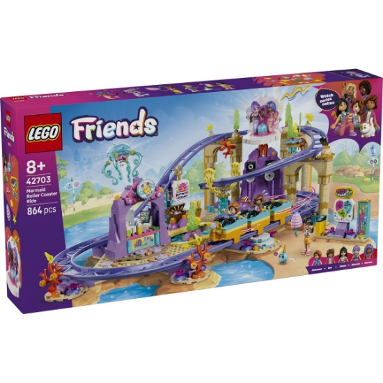Imagine LEGO FRIENDS ROLLER COASTER CU SIRENE 42703
