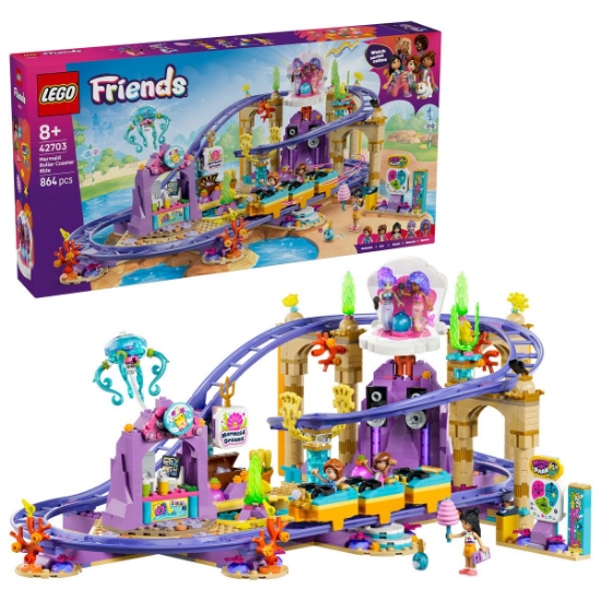 Imagine LEGO FRIENDS ROLLER COASTER CU SIRENE 42703