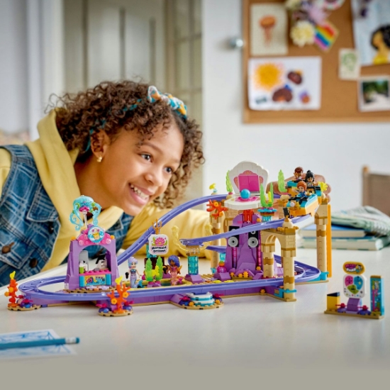Imagine LEGO FRIENDS ROLLER COASTER CU SIRENE 42703