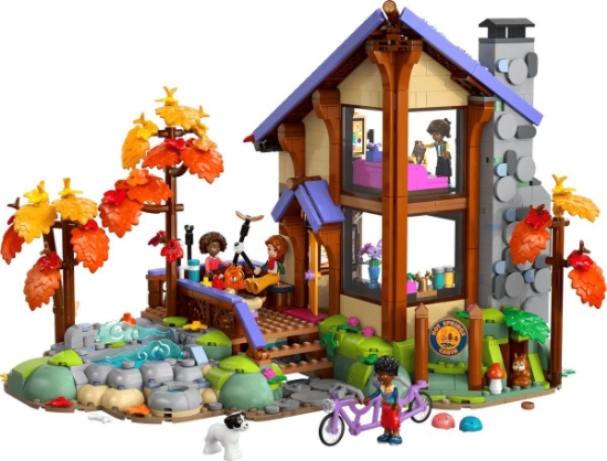 Imagine LEGO FRIENDS CABANA PRIMITOARE IN PADURE TOAMNA 42705