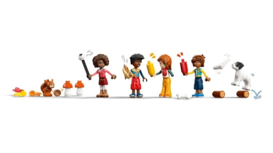 Imagine LEGO FRIENDS CABANA PRIMITOARE IN PADURE TOAMNA 42705