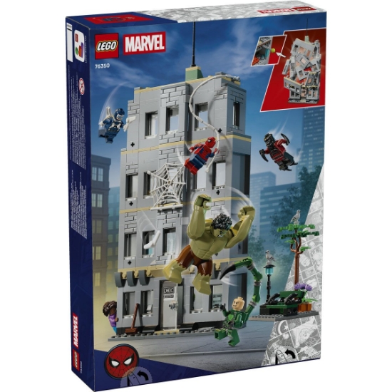 Imagine LEGO MARVEL SPIDERMAN CONFRUNTAREA MEMORABILA DINTRE OMUL PAIANJEN SI HULK 76350
