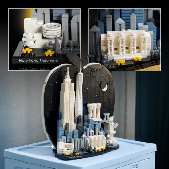 Imagine LEGO ARHITECTURE NEW YORK CITY THE BIG APPLE 21066