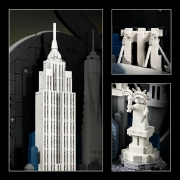 Imagine LEGO ARHITECTURE NEW YORK CITY THE BIG APPLE 21066