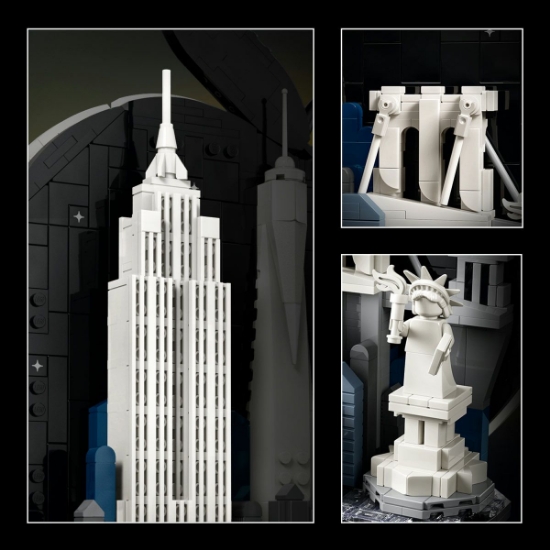 Imagine LEGO ARHITECTURE NEW YORK CITY THE BIG APPLE 21066