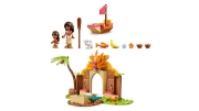 Imagine LEGO DISNEY MOANA CASA TRADITIONALA SI BARCUTA 43282