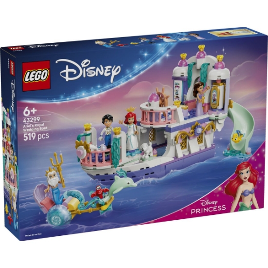 Imagine LEGO DISNEY PRINCESS BARCA NUNTII REGALE A LUI ARIEL 43299