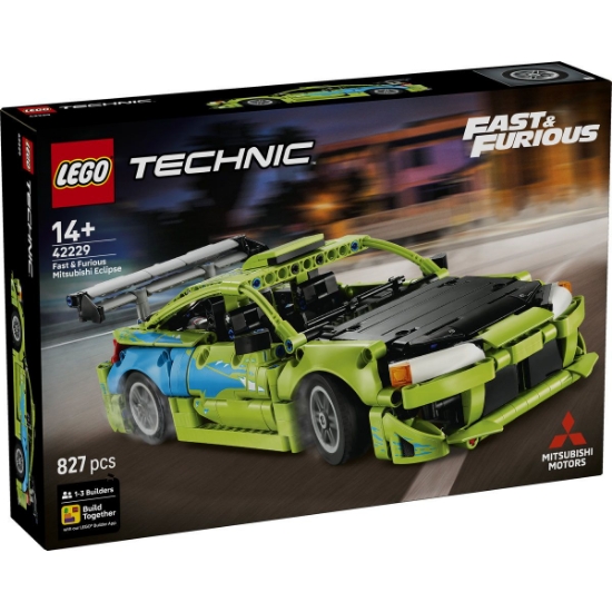 Imagine LEGO TECHNIC MASINA MITSUBISHI ECLIPSE DIN FAST AND FURIOUS 42229