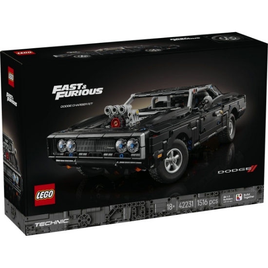 Imagine LEGO TECHNIC MASINA DODGE CHARGER R/T DIN FAST AND FURIOUS 42231