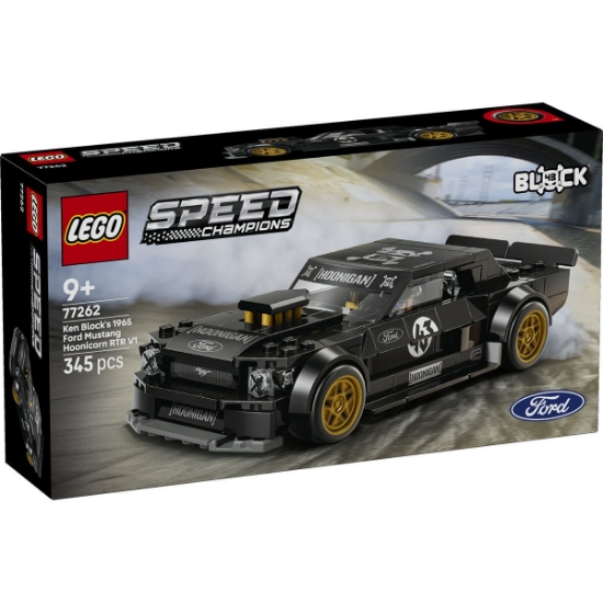 Imagine LEGO SPEED CHAMPIONS FORD MUSTANG HOONICORN V1 AL LUI KEN BLOCK 77262