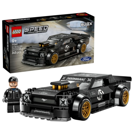 Imagine LEGO SPEED CHAMPIONS FORD MUSTANG HOONICORN V1 AL LUI KEN BLOCK 77262