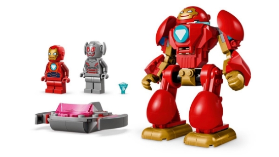 Imagine LEGO MARVEL IRON MAN SI PRIETENII SAI UIMITORI ULTRON VS IRON MAN 11209
