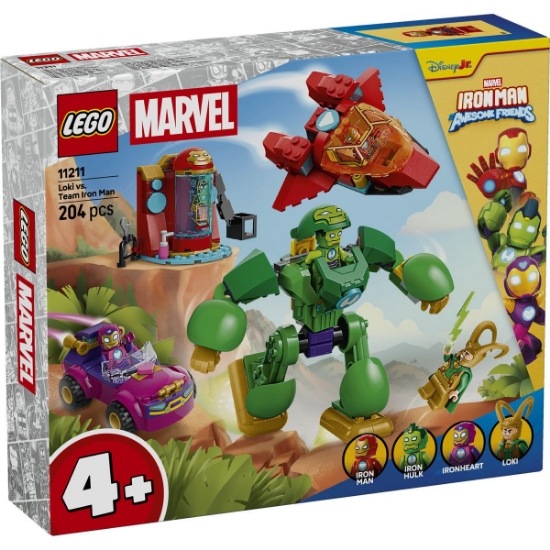Imagine LEGO MARVEL IRON MAN SI PRIETENII SAI UIMITORI LOKI VS ECHIPA LUI IRON MAN 11211