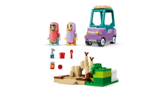 Imagine LEGO BLUEY BINGO SI BLUE SE JOACA DE A BUNICUTELE 11216