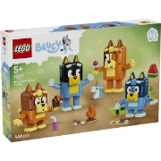 Imagine LEGO BLUEY FAMILIA LUI BLUE DIN CARAMIZI 11217