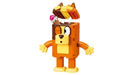 Imagine LEGO BLUEY FAMILIA LUI BLUE DIN CARAMIZI 11217