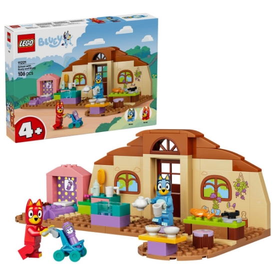 Imagine LEGO BLUEY LA SCOALA CU RUSTY SI BLUE 11221