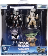 Imagine JADA STAR WARS MANDALORIAN SI GROGU SET 4 FIGURINE METALICE 4CM