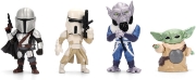 Imagine JADA STAR WARS MANDALORIAN SI GROGU SET 4 FIGURINE METALICE 4CM