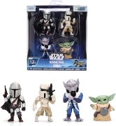 Imagine JADA STAR WARS MANDALORIAN SI GROGU SET 4 FIGURINE METALICE 4CM