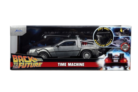 Imagine JADA BACK TO THE FUTURE MASINUTA METALICA MASINA TIMPULUI SCARA 1 LA 24