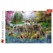 Imagine Puzzle Trefl 1000 – Familie de lupi