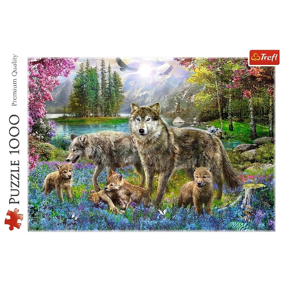 Imagine Puzzle Trefl 1000 – Familie de lupi