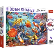 Imagine Puzzle Trefl 1000 – Forme ascunse: Viața subacvatică