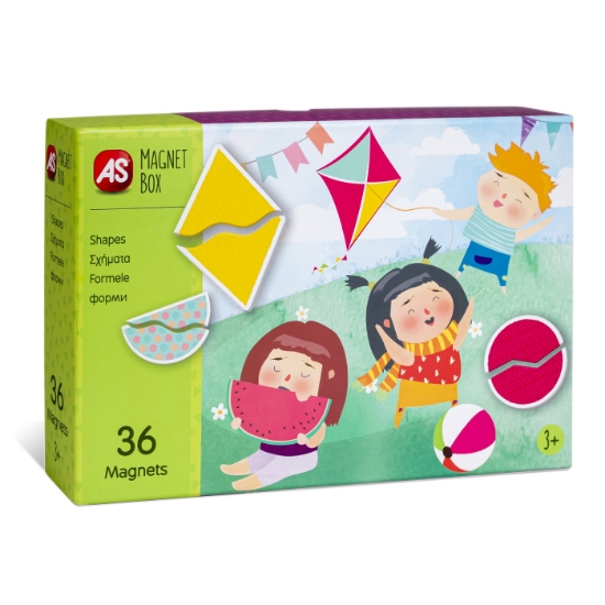 Imagine CUTIE MAGNETICA FORME GEOMETRICE CU 36 DE PIESE