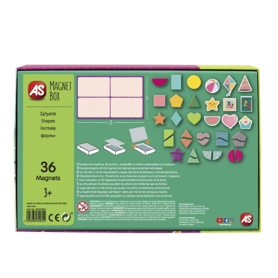 Imagine CUTIE MAGNETICA FORME GEOMETRICE CU 36 DE PIESE