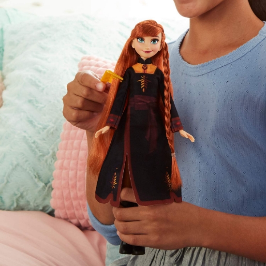 Imagine PAPUSA FROZEN2 ANNA CU PAR LUNG PENTRU IMPLETIT