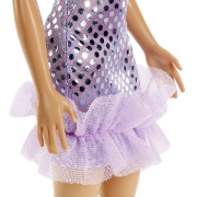 Imagine PAPUSA BARBIE TINUTE STRALUCITOARE BLONDA CU ROCHITA MOV