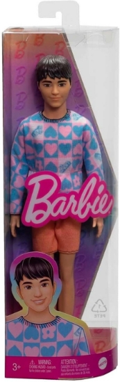 Imagine BARBIE PAPUSA BAIAT FASHIONISTAS CU BLUZA CU INIMIOARE 