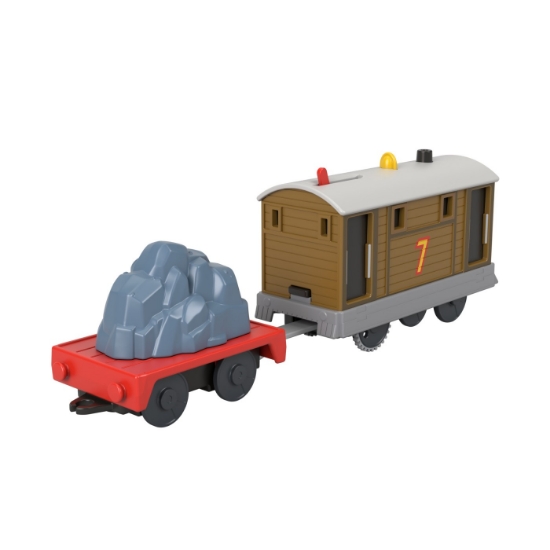 Imagine THOMAS LOCOMOTIVA MOTORIZATA TOBY CU VAGON