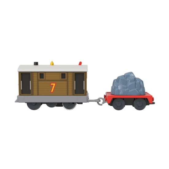 Imagine THOMAS LOCOMOTIVA MOTORIZATA TOBY CU VAGON