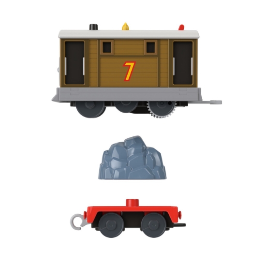 Imagine THOMAS LOCOMOTIVA MOTORIZATA TOBY CU VAGON