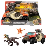 Imagine JURASSIC WORLD REBIRTH SET VEHICUL DE LUPTA LAUNCH N BATTLE CU FIGURINE SI ACCESORII